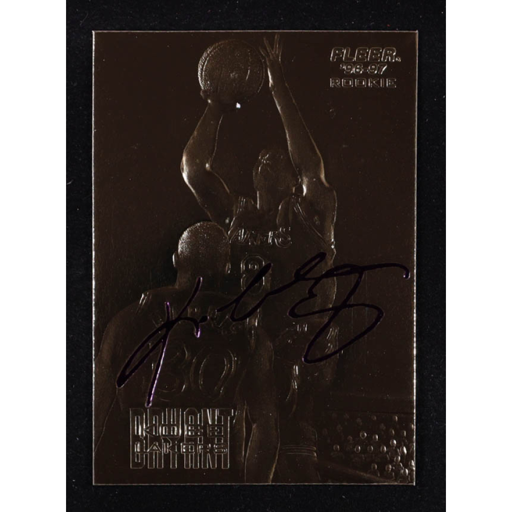 Kobe Bryant 1996-97 Fleer Purple Signature 23Kt Gold Card RC at PristineAuction.com