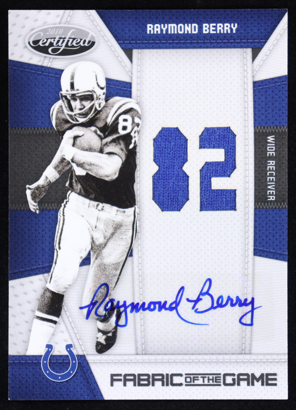 Raymond Berry 2010 Certified Fabric of the Game Jersey Number Autographs #119 #02/25 at PristineAuction.com Raymond Berry 2010 Certified Fabric of the Game Jersey Number Autographs #119 #02/25 at PristineAuction.com