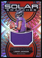 Lamar Jackson 2024 Panini Obsidian Solar Swatches Silver #16 #47/99 at PristineAuction.com
