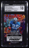 Barry Sanders 2025 Leaf Signature Series Aquatic Autographs Pre Production Proof Clownfish Shimmer Unsigned Proof #1/1 #A-BS2 (CGC 10) at PristineAuction.com