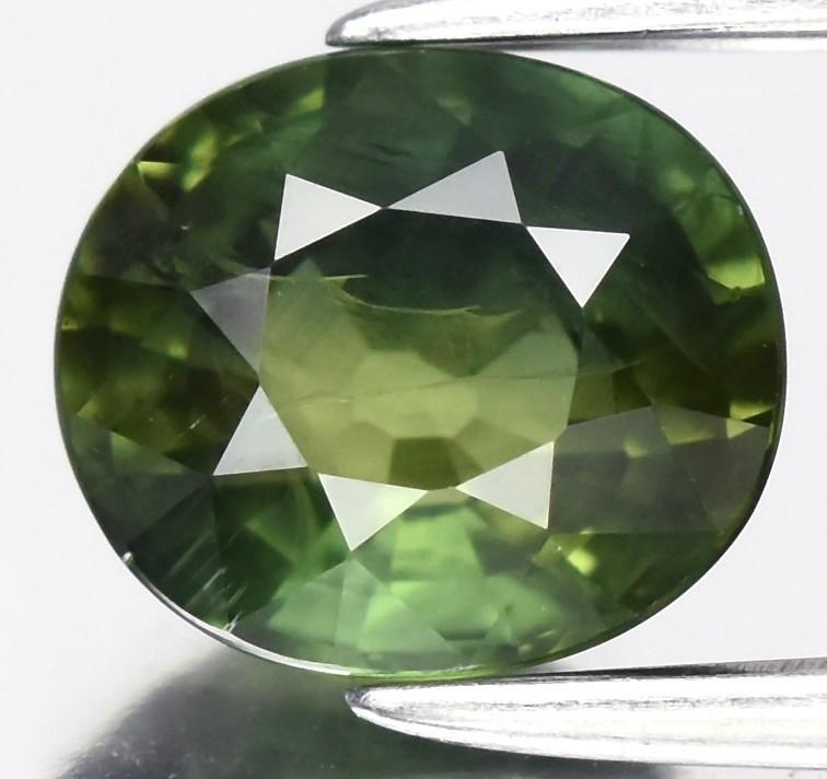 1.05 Carats Natural Green Sapphire Loose at PristineAuction.com 1.05 Carats Natural Green Sapphire Loose at PristineAuction.com