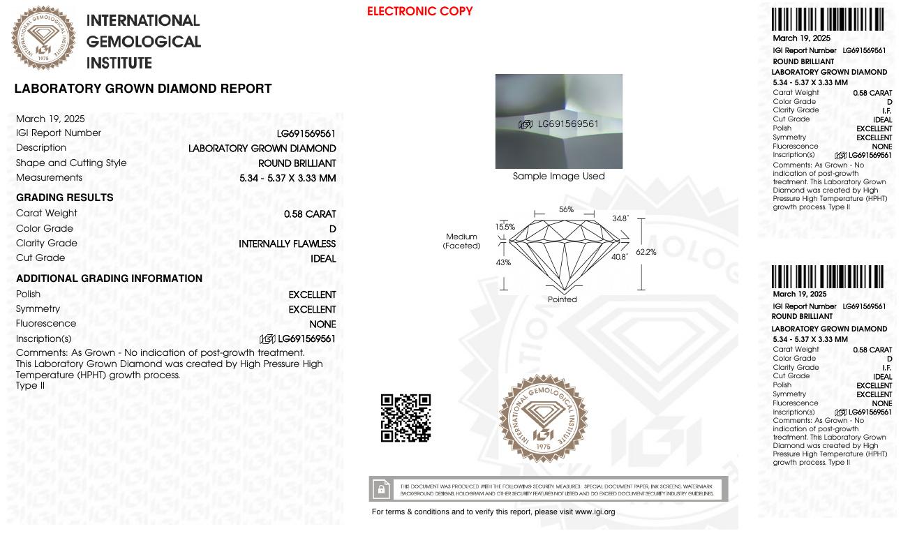 FLAWLESS 1.16 Carats Lab Grown Diamond Stud Earrings D, IF | $2,600 Estimated Retail Value (UGL & IGI Certs) | Brand New at PristineAuction.com FLAWLESS 1.16 Carats Lab Grown Diamond Stud Earrings D, IF | $2,600 Estimated Retail Value (UGL & IGI Certs) | Brand New at PristineAuction.com
