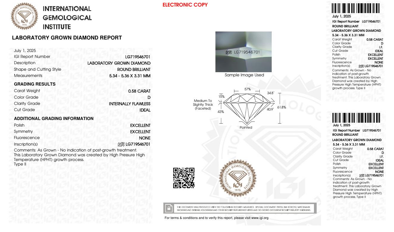 FLAWLESS 1.16 Carats Lab Grown Diamond Stud Earrings D, IF | $2,600 Estimated Retail Value (UGL & IGI Certs) | Brand New at PristineAuction.com FLAWLESS 1.16 Carats Lab Grown Diamond Stud Earrings D, IF | $2,600 Estimated Retail Value (UGL & IGI Certs) | Brand New at PristineAuction.com