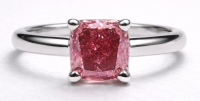 2.09 Carats Lab Grown FANCY VIVID PINK Diamond Ring VS2 | $4,600 Estimated Retail Value (UGL & IGI Certs) | Brand New at PristineAuction.com
