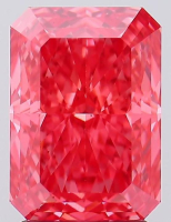 2.40 Carats Lab Grown FANCY VIVID PINK Diamond Loose VS1 | $4,800 Estimated Retail Value (UGL & IGI Certs) | Radiant Cut at PristineAuction.com