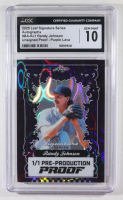 Randy Johnson 2025 Leaf Signature Series Autographs Pre Production Proof Purple Lava Unsigned Proof #1/1 #BA-RJ1 (CGC 10) at PristineAuction.com