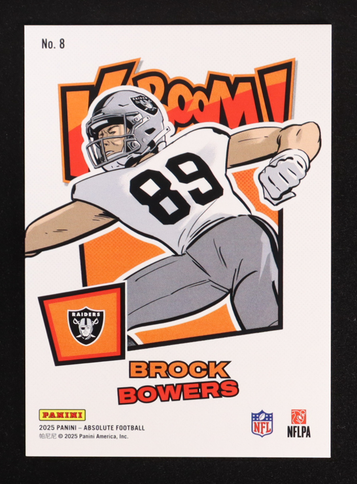 Brock Bowers 2025 Absolute Kaboom Horizontal #8 at PristineAuction.com Brock Bowers 2025 Absolute Kaboom Horizontal #8 at PristineAuction.com