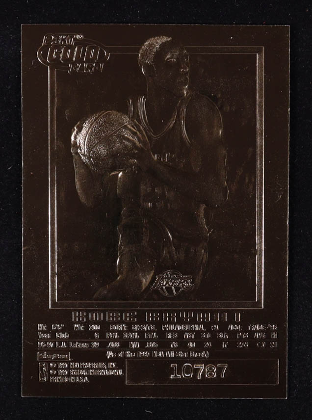 Kobe Bryant 1996-97 Skybox EX-2000 23KT Gold Card Blue Sky #NNO RC at PristineAuction.com Kobe Bryant 1996-97 Skybox EX-2000 23KT Gold Card Blue Sky #NNO RC at PristineAuction.com