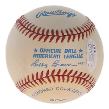 Frank Robinson Signed OAL Baseball Inscribed "HOF 82" (JSA) at PristineAuction.com Frank Robinson Signed OAL Baseball Inscribed "HOF 82" (JSA) at PristineAuction.com