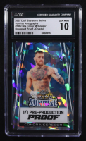 Conor Mcgregor 2025 Leaf Signature Series Sunrise Autographs Pre-Production Proof Crystal Unsigned Proof #SR-CMG #1/1 (CGC 10) at PristineAuction.com