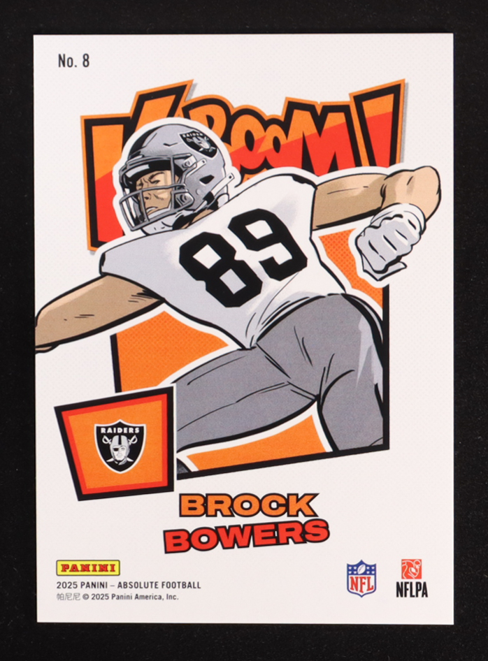 Brock Bowers 2025 Absolute Kaboom Horizontal #8 at PristineAuction.com Brock Bowers 2025 Absolute Kaboom Horizontal #8 at PristineAuction.com