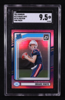 Drake Maye 2024 Donruss Optic Rated Rookies Preview Pink #379 RC (SGC 9.5) at PristineAuction.com