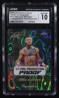 Conor Mcgregor 2025 Leaf Signature Series Classic Art Autographs Pre-Production Proof The House Lava Unsigned Proof #CA-CMG #1/1 (CGC 10) at PristineAuction.com
