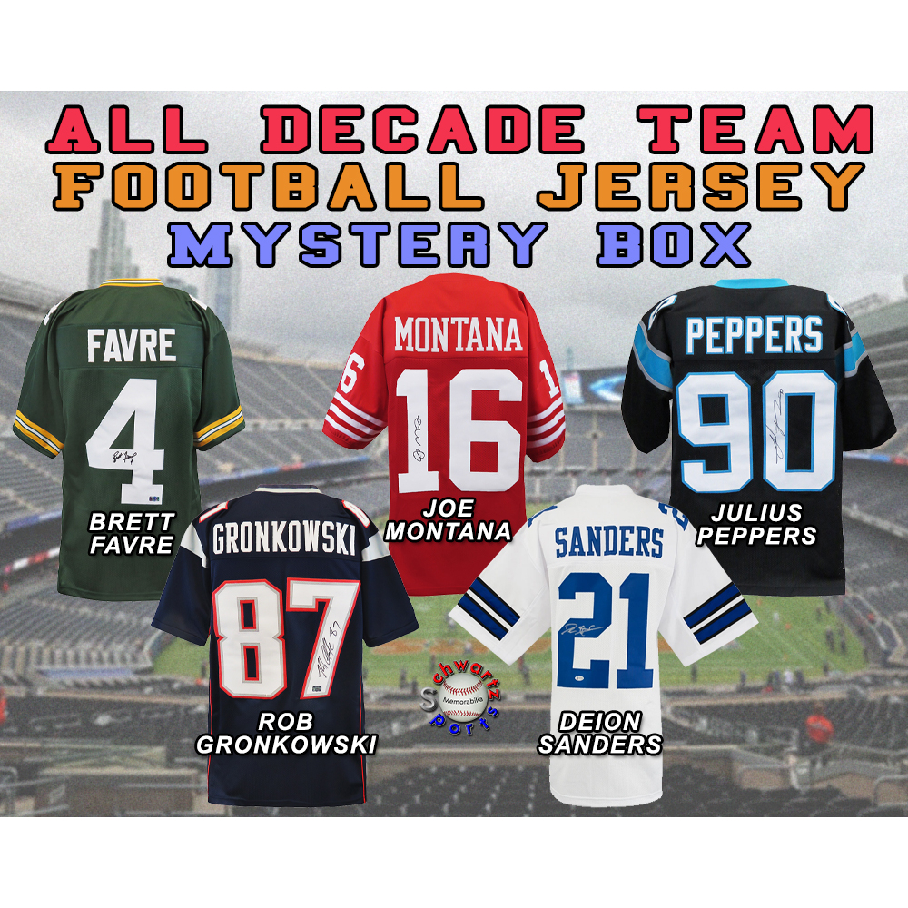 Football ALL-DECADE TEAM Signed Football Jersey Mystery Box Series 15 (Limited to 100) - Schwartz Sports at PristineAuction.com