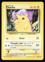 Pikachu 1999 Pokemon Base Set #58 at PristineAuction.com