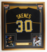 Paul Skenes Signed Custom Framed Jersey Display with 2025 Rookie of the Year Pin & Stat Plaque (MLB) at PristineAuction.com
