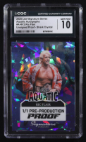 Ric Flair 2025 Leaf Signature Series Aquatic Autographs Pre Production Proof Shark Crystal Unsigned Proof #1/1 #A-RF2 (CGC 10) at PristineAuction.com