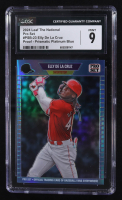 Elly De La Cruz 2024 Leaf The National Pro Set Prismatic Platinum Blue Pre-Production Proof #PSB-23 RC #1/1 (CGC 9) at PristineAuction.com