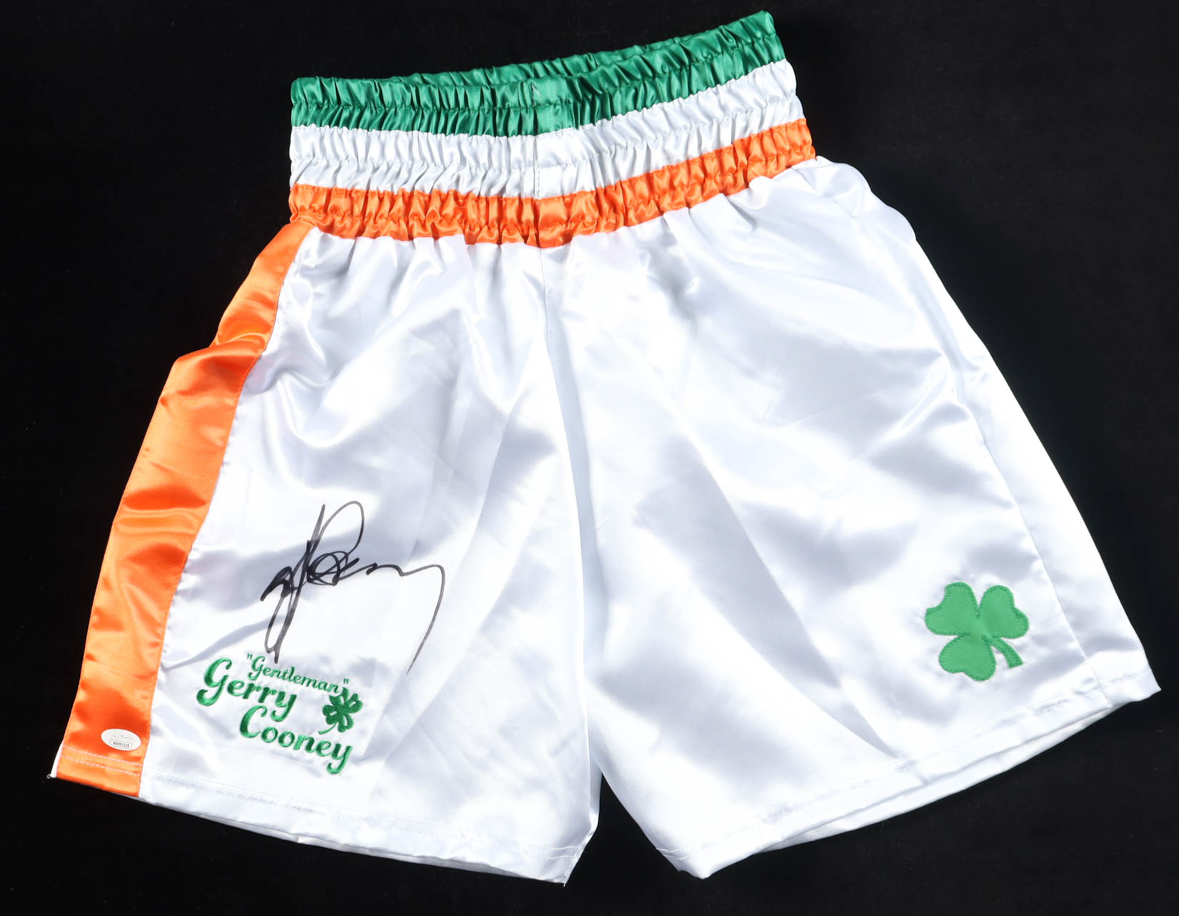 Gerry Cooney Signed Boxing Trunks (JSA) at PristineAuction.com Gerry Cooney Signed Boxing Trunks (JSA) at PristineAuction.com