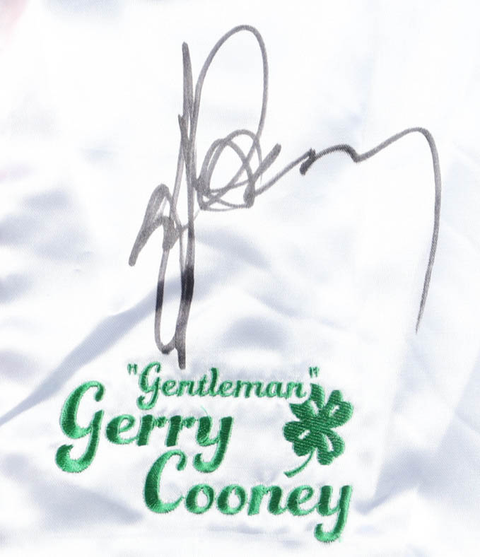 Gerry Cooney Signed Boxing Trunks (JSA) at PristineAuction.com Gerry Cooney Signed Boxing Trunks (JSA) at PristineAuction.com