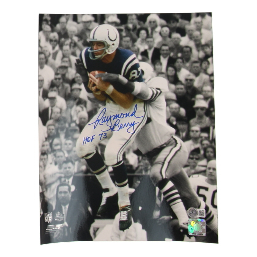 Raymond Berry Signed Colts 11x14 Photo Inscribed "HOF 73" (Beckett) at PristineAuction.com