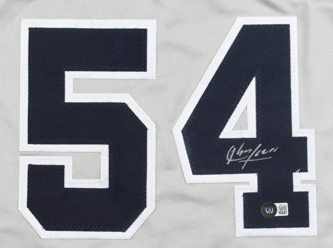 Aroldis Chapman Signed Jersey (Beckett) at PristineAuction.com Aroldis Chapman Signed Jersey (Beckett) at PristineAuction.com