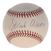 Hank Aaron Signed OML Baseball (ReggieJackson.com & MLB) at PristineAuction.com