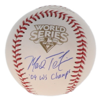 Mark Teixeira Signed 2009 World Series Baseball Inscribed "'09 WS Champs" (Steiner & MLB) at PristineAuction.com