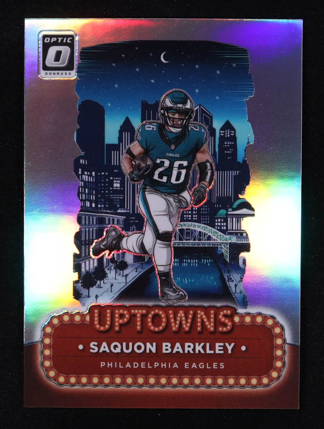 Saquon Barkley 2024 Donruss Optic Uptowns #17 at PristineAuction.com Saquon Barkley 2024 Donruss Optic Uptowns #17 at PristineAuction.com