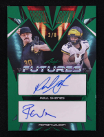 Paul Skenes / Roman Wilson 2024 Leaf Futures Double Down Dual Autographs Green Foil #DD25 #2/8 RC at PristineAuction.com