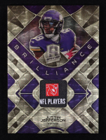 Justin Jefferson 2023 Panini Spectra Brilliance Materials Gold Laundry Tag NFL Player's Logo #19 #1/1 at PristineAuction.com
