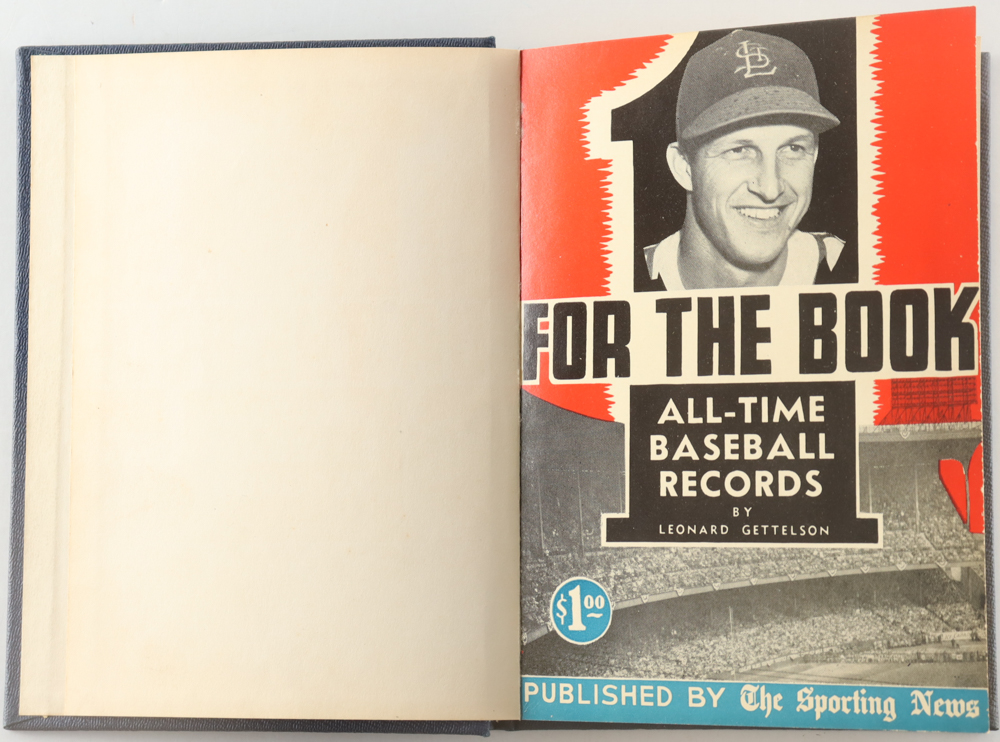 1949 Vintage Stan Musial "Sporting News: All Time Baseball Records" Hardcover Book at PristineAuction.com 1949 Vintage Stan Musial "Sporting News: All Time Baseball Records" Hardcover Book at PristineAuction.com