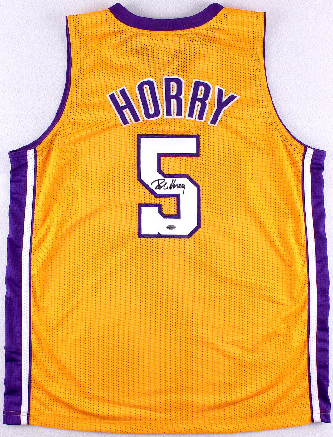 Robert Horry Signed Lakers Jersey (Leaf COA) at PristineAuction.com Robert Horry Signed Lakers Jersey (Leaf COA) at PristineAuction.com