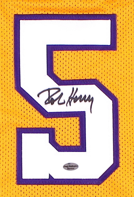 Robert Horry Signed Lakers Jersey (Leaf COA) at PristineAuction.com Robert Horry Signed Lakers Jersey (Leaf COA) at PristineAuction.com