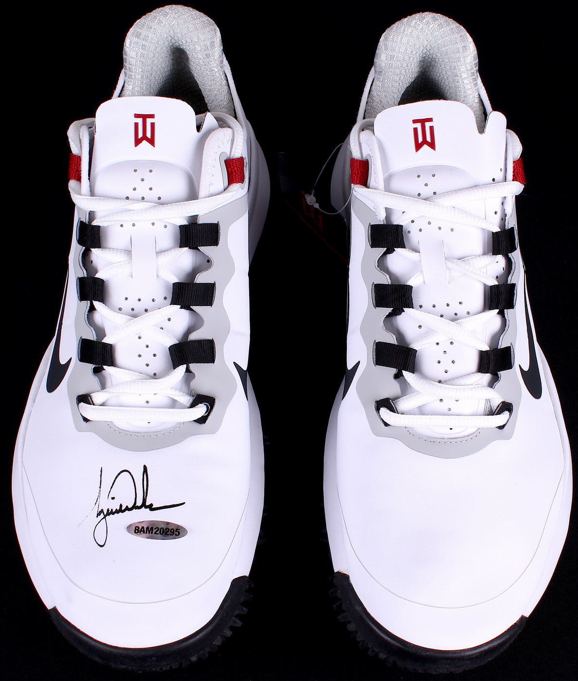 Tiger Woods Signed New Pair of Nike Golf Shoes (UDA COA) at PristineAuction.com Tiger Woods Signed New Pair of Nike Golf Shoes (UDA COA) at PristineAuction.com