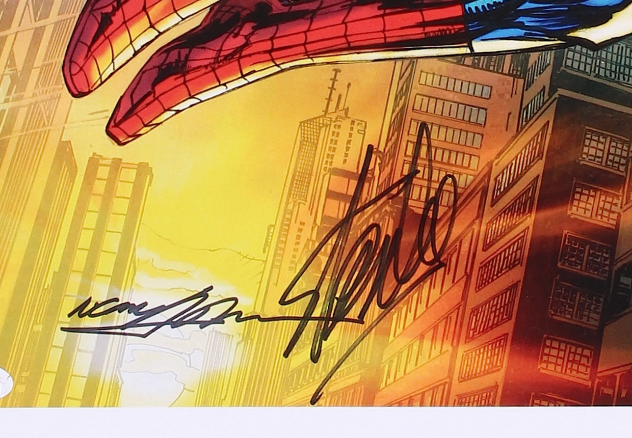 Stan Lee & Neal Adams Signed 11x17 Marvel Now "The Amazing Spider-Man" Issue #1 Comic Book Poster (JSA COA & AAA) at PristineAuction.com Stan Lee & Neal Adams Signed 11x17 Marvel Now "The Amazing Spider-Man" Issue #1 Comic Book Poster (JSA COA & AAA) at PristineAuction.com