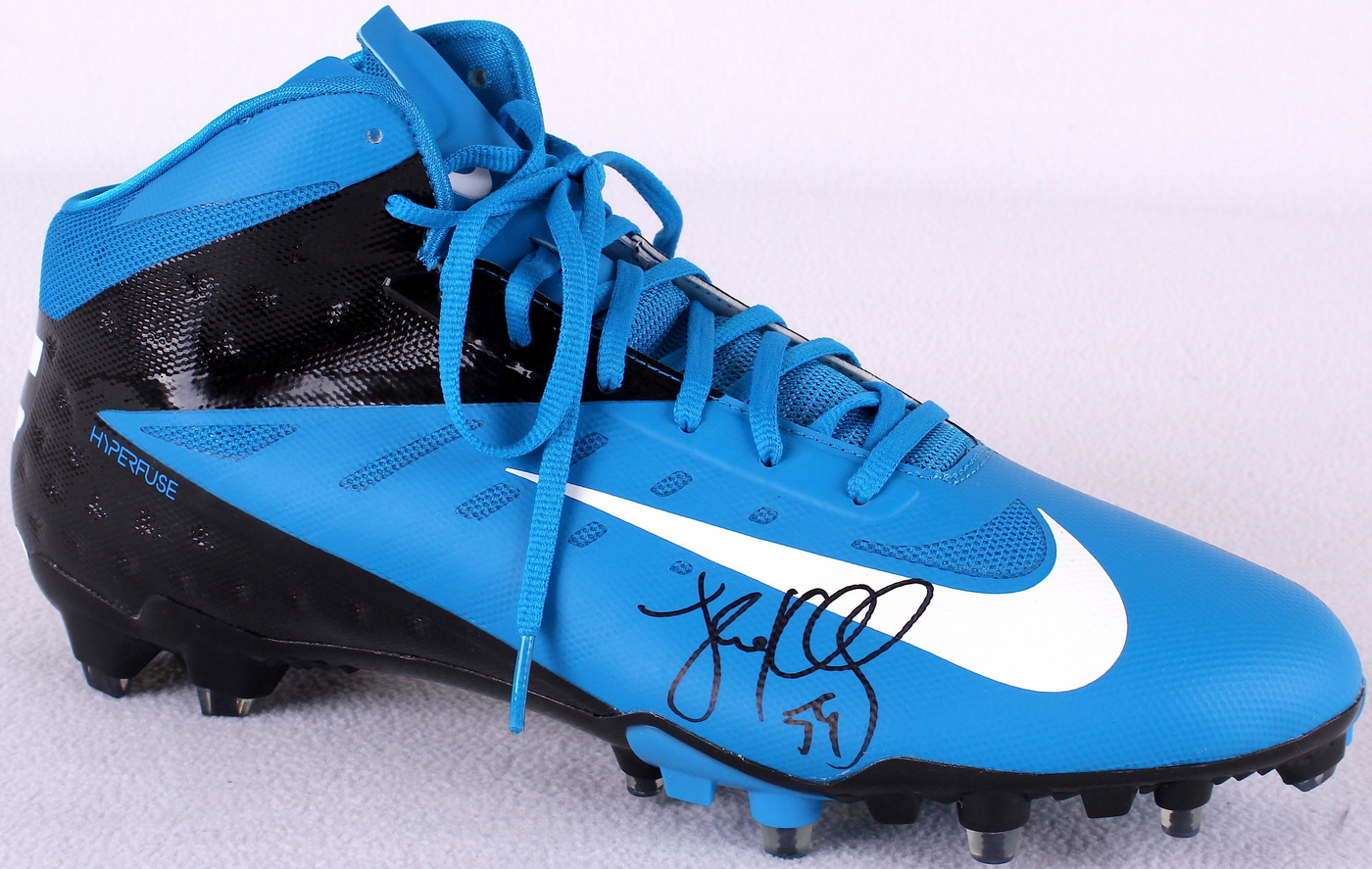 Luke Kuechly Signed Panthers Nike Cleat (JSA Hologram) at PristineAuction.com Luke Kuechly Signed Panthers Nike Cleat (JSA Hologram) at PristineAuction.com