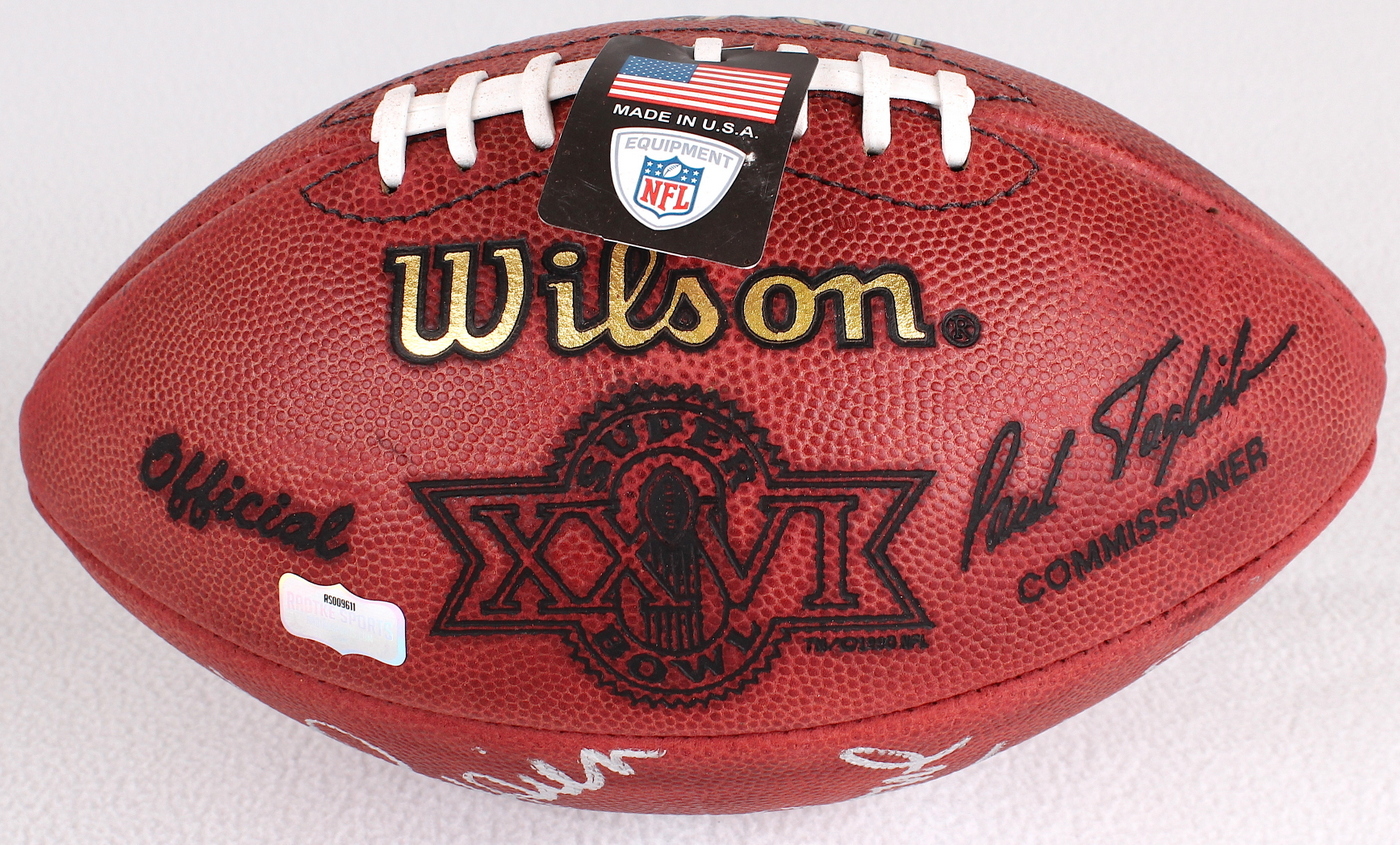 Mark Rypien Signed Official Super Bowl XXVI Game Ball Inscribed "Super Bowl XXVI MVP" (Radtke COA) at PristineAuction.com Mark Rypien Signed Official Super Bowl XXVI Game Ball Inscribed "Super Bowl XXVI MVP" (Radtke COA) at PristineAuction.com