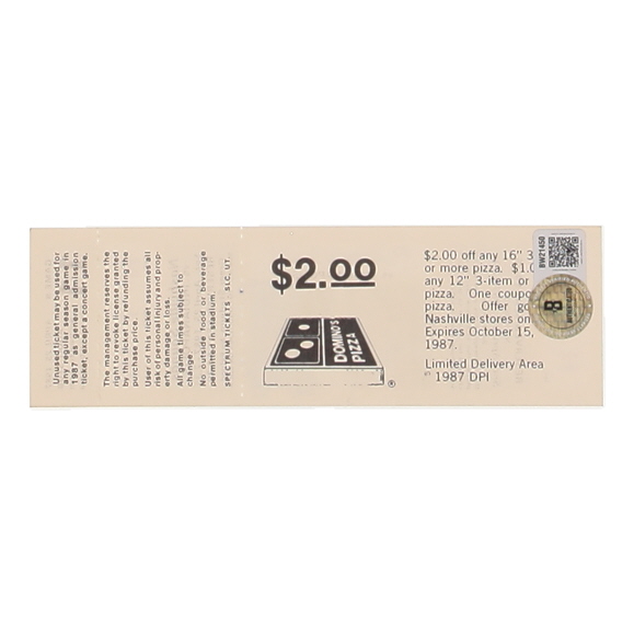 Don Mattingly Signed 1987 Nashville Sounds vs. Indianapolis Indians Game Ticket (Beckett) at PristineAuction.com Don Mattingly Signed 1987 Nashville Sounds vs. Indianapolis Indians Game Ticket (Beckett) at PristineAuction.com