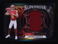Jayden Daniels 2024 Panini Obsidian Supernova Swatches #2 RC at PristineAuction.com