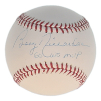 Bobby Richardson Signed OML Baseball Inscribed "3x WS Champs" (Steiner) at PristineAuction.com