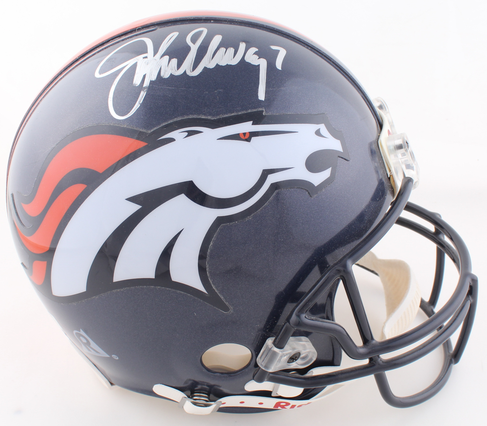 John Elway Signed Broncos Full-Size Authentic On-Field Helmet (Beckett) at PristineAuction.com John Elway Signed Broncos Full-Size Authentic On-Field Helmet (Beckett) at PristineAuction.com
