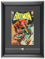 1970 "Batman" Issue #224 Custom Framed DC Comic Book Display with Vintage Batman Pin at PristineAuction.com