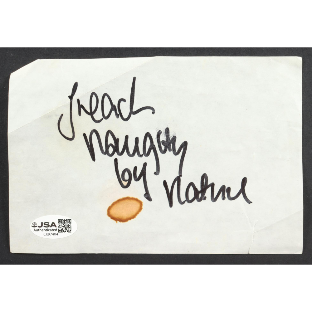 Treach Signed Cut Inscribed "Naughty by Nature" (JSA) at PristineAuction.com