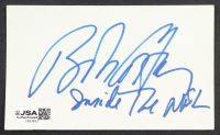 Bob Costas Signed 3x5 Index Card with Inscription (JSA) at PristineAuction.com