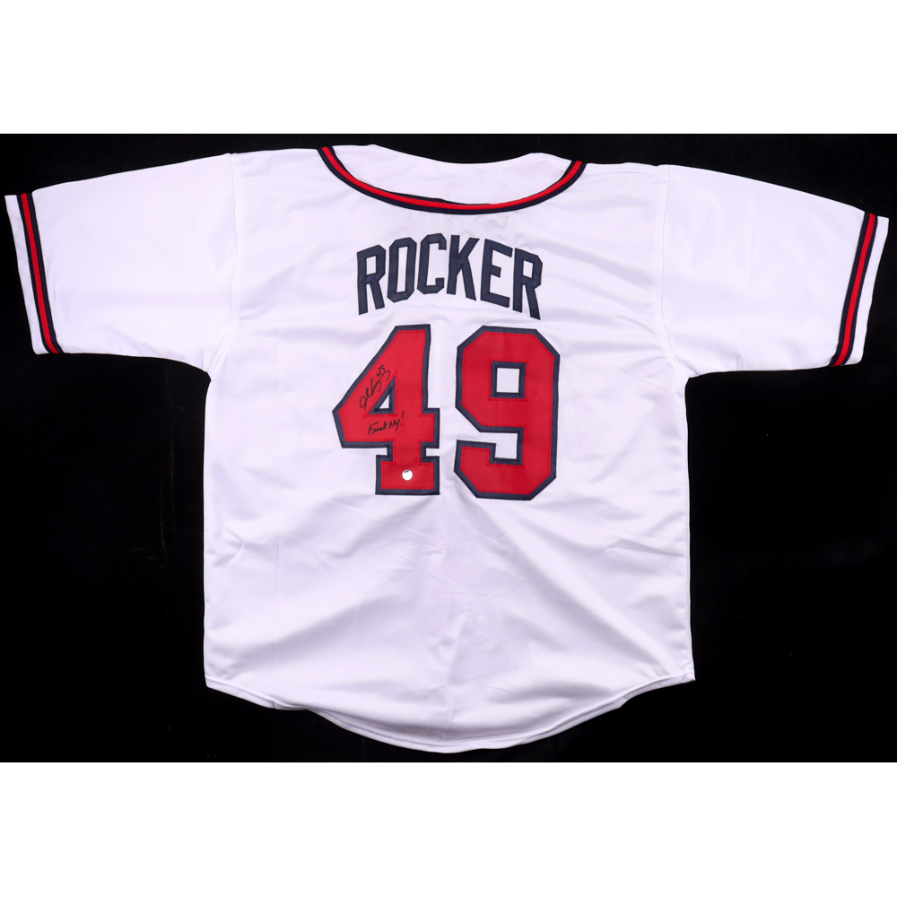 John Rocker Signed Jersey Inscribed "F*** NY!" (Wilder Side of Sports) at PristineAuction.com