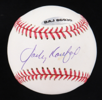 Sandy Koufax Signed OML Baseball (UDA & MLB) at PristineAuction.com