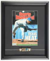 Nolan Ryan Rangers Custom Framed Sports Illustrated Cover Display with HOF Plaque (Beckett) at PristineAuction.com