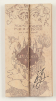Daniel Radcliffe Signed "The Marauder's Map" Replica Map (Beckett) at PristineAuction.com