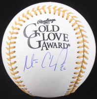 Matt Chapman Signed Gold Glove Award Baseball (Beckett) at PristineAuction.com